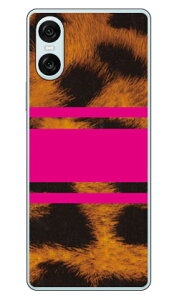 ROTM Leopard �s���N (�N���A) design by ROTM Xperia 10 VI SOG14 SO-52E A402SO XQ-ES44 SECOND SKIN �{�� �ی� �n�[�h�P�[�X �X�}�z�J�o�[�@��������