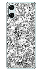 ���� (�N���A) design by 326 Xperia 10 VI SOG14 SO-52E A402SO XQ-ES44 SECOND SKIN �{�� �ی� �n�[�h�P�[�X �X�}�z�J�o�[�@��������