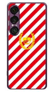 ストライプ レッド×ホワイト (ソフトTPUクリア) Xperia 1 VII SECOND SKIN Xperia 1 VII ケース Xperia 1 VII カバー エクスペリア1 vii 本体 保護 SO-51F SO51F SOG15 A501SO ソフトケース ソフトカバー 送料無料