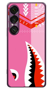 シャーク ピンク (ソフトTPUクリア) Xperia 1 VII YESNO Xperia 1 VII ケース Xperia 1 VII カバー エクスペリア1 vii 本体 保護 SO-51F SO51F SOG15 A501SO ソフトケース ソフトカバー 送料無料