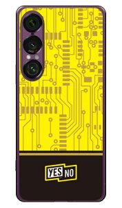 エレクトロボード イエロー (ソフトTPUクリア) Xperia 1 VII YESNO Xperia 1 VII ケース Xperia 1 VII カバー エクスペリア1 vii 本体 保護 SO-51F SO51F SOG15 A501SO ソフトケース ソフトカバー 送料無料