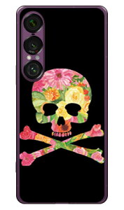 Flower skull ubN i\tgTPUNAj design by ROTM Xperia 1 VII SECOND SKIN Xperia 1 VII P[X Xperia 1 VII Jo[ GNXyA1 vii { ی SO-51F SO51F SOG15 A501SO \tgP[X \tgJo[ 