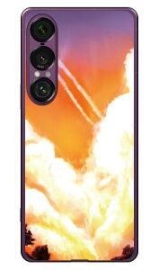 Cf LTD 空シリーズ 夏の空 夕焼け (ソフトTPUクリア) Xperia 1 VII ケース Xperia 1 VII カバー エクスペリア1 vii 本体 保護 SO-51F SO51F SOG15 A501SO ソフトケース ソフトカバー 送料無料