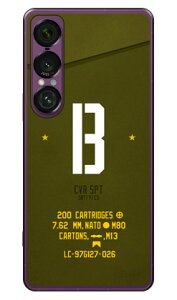 Cf LTD �~���^���[ �C�j�V���� �A���t�@�x�b�g B �J�[�L (�N���A) Xperia 1 VII SOG15 SO-51F A501SO XQ-FS44 Coverfull �{�� �ی� �n�[�h�P�[�X �X�}�z�J�o�[�@��������