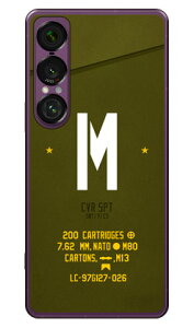 Cf LTD �~���^���[ �C�j�V���� �A���t�@�x�b�g M �J�[�L (�N���A) Xperia 1 VII SOG15 SO-51F A501SO XQ-FS44 Coverfull �{�� �ی� �n�[�h�P�[�X �X�}�z�J�o�[�@��������