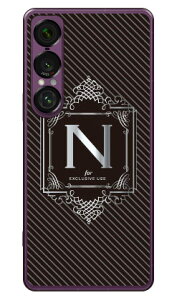 Cf LTD ���O�W���A���[�C�j�V���� N �V���o�[�O���[ (�N���A) Xperia 1 VII SOG15 SO-51F A501SO XQ-FS44 Coverfull �{�� �ی� �n�[�h�P�[�X �X�}�z�J�o�[�@��������