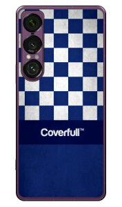 Cf LTD KICKS�R���N�V�����V���[�Y #7 �`�F�b�J�[ �l�C�r�[×�z���C�g (�N���A) Xperia 1 VII SOG15 SO-51F A501SO XQ-FS44 Coverfull �{�� �ی� �n�[�h�P�[�X �X�}�z�J�o�[�@��������