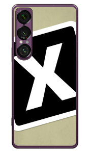 Cf LTD �L�����v �C�j�V���� �x�[�W��×�u���b�N X (�N���A) Xperia 1 VII SOG15 SO-51F A501SO XQ-FS44 Coverfull �{�� �ی� �n�[�h�P�[�X �X�}�z�J�o�[�@��������