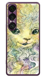 Rainbow Cat design by KYOTARO (�N���A) Xperia 1 VII SOG15 SO-51F A501SO XQ-FS44 SECOND SKIN �{�� �ی� �n�[�h�P�[�X �X�}�z�J�o�[�@��������
