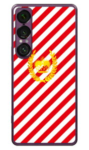 �X�g���C�v ���b�h×�z���C�g (�N���A) Xperia 1 VII SOG15 SO-51F A501SO XQ-FS44 SECOND SKIN �{�� �ی� �n�[�h�P�[�X �X�}�z�J�o�[�@��������