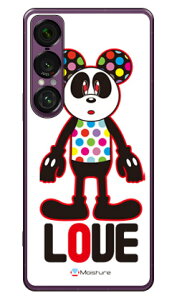 Love Panda (�N���A) design by Moisture Xperia 1 VII SOG15 SO-51F A501SO XQ-FS44 SECOND SKIN �{�� �ی� �n�[�h�P�[�X �X�}�z�J�o�[�@��������