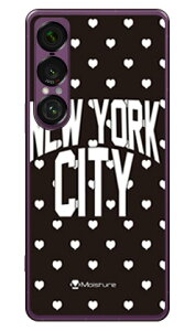 NYC �z���C�g�n�[�g�h�b�g (�N���A) design by Moisture Xperia 1 VII SOG15 SO-51F A501SO XQ-FS44 SECOND SKIN �{�� �ی� �n�[�h�P�[�X �X�}�z�J�o�[�@��������
