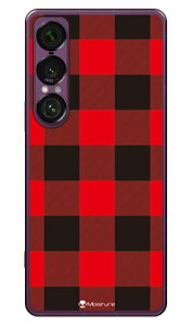 Buffalo check ���b�h (�N���A) design by Moisture Xperia 1 VII SOG15 SO-51F A501SO XQ-FS44 SECOND SKIN �{�� �ی� �n�[�h�P�[�X �X�}�z�J�o�[�@��������