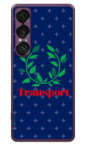 Transport Laurel �N���X�h�b�g �l�C�r�[ (�N���A) Xperia 1 VII SOG15 SO-51F A501SO XQ-FS44 SECOND SKIN �{�� �ی� �n�[�h�P�[�X �X�}�z�J�o�[�@��������