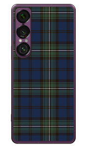 �`�F�b�N �l�C�r�[×�O���[�� (�N���A) Xperia 1 VII SOG15 SO-51F A501SO XQ-FS44 SECOND SKIN �{�� �ی� �n�[�h�P�[�X �X�}�z�J�o�[�@��������