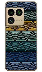 �g���C�A���O�� �u���[ (�N���A) Xperia 1 VIII SOG17 SO-51G A601SO XQ-GE44 YESNO �{�� �ی� �n�[�h�P�[�X �X�}�z�J�o�[�@��������