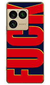 Cf LTD FUCK�i�t�@�b�N�j �� �l�C�r�[ (�N���A) Xperia 1 VIII SOG17 SO-51G A601SO XQ-GE44 Coverfull �{�� �ی� �n�[�h�P�[�X �X�}�z�J�o�[�@��������