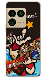 Rock���₶ (�N���A) design by Ringo Xperia 1 VIII SOG17 SO-51G A601SO XQ-GE44 Coverfull �{�� �ی� �n�[�h�P�[�X �X�}�z�J�o�[�@��������