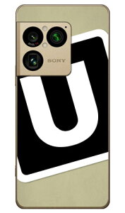Cf LTD �L�����v �C�j�V���� �x�[�W��×�u���b�N U (�N���A) Xperia 1 VIII SOG17 SO-51G A601SO XQ-GE44 Coverfull �{�� �ی� �n�[�h�P�[�X �X�}�z�J�o�[�@��������