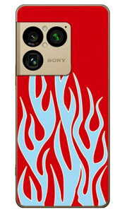 �t�@�C���[�p�^�[�� ���b�h×�T�b�N�X�u���[ (�N���A) Xperia 1 VIII SOG17 SO-51G A601SO XQ-GE44 SECOND SKIN �{�� �ی� �n�[�h�P�[�X �X�}�z�J�o�[�@��������