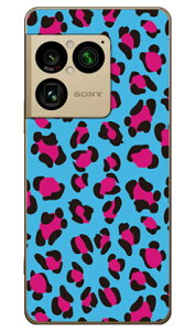 Leopard �u���[ (�N���A) design by ROTM Xperia 1 VIII SOG17 SO-51G A601SO XQ-GE44 SECOND SKIN �{�� �ی� �n�[�h�P�[�X �X�}�z�J�o�[�@��������