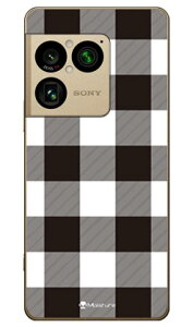 Buffalo check �z���C�g (�N���A) design by Moisture Xperia 1 VIII SOG17 SO-51G A601SO XQ-GE44 SECOND SKIN �{�� �ی� �n�[�h�P�[�X �X�}�z�J�o�[�@��������