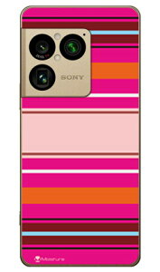 Moisture Stripe �s���N (�N���A) design by Moisture Xperia 1 VIII SOG17 SO-51G A601SO XQ-GE44 SECOND SKIN �{�� �ی� �n�[�h�P�[�X �X�}�z�J�o�[�@��������