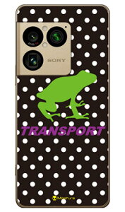 TRANSPORT FROG �u���b�N×�p�[�v�� (�N���A) design by Moisture Xperia 1 VIII SOG17 SO-51G A601SO XQ-GE44 SECOND SKIN �{�� �ی� �n�[�h�P�[�X �X�}�z�J�o�[�@��������