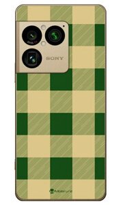 Buffalo check �t�H���X�g (�N���A) design by Moisture Xperia 1 VIII SOG17 SO-51G A601SO XQ-GE44 SECOND SKIN �{�� �ی� �n�[�h�P�[�X �X�}�z�J�o�[�@��������