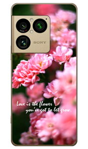 Flowers (�N���A) design by �L�m�V�^���O�~ Xperia 1 VIII SOG17 SO-51G A601SO XQ-GE44 Coverfull �{�� �ی� �n�[�h�P�[�X �X�}�z�J�o�[�@��������