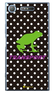 TRANSPORT FROG �u���b�N×�p�[�v�� �i�N���A�j design by Moisture Xperia XZ1 SOV36�ESO-01K�E701SO au�Edocomo�ESoftBank SECOND SKIN xperia xz1 �P�[�X xperia xz1 �J�o�[ xz1 �P�[�X xz1 �J�o�[ �G�N�X�y���Axz1 �P�[�X ����
