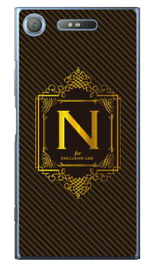 Cf LTD ���O�W���A���[�C�j�V���� N �S�[���h�C�G���[ �i�N���A�j Xperia XZ1 SOV36�ESO-01K�E701SO au�Edocomo�ESoftBank Coverfull xperia xz1 �P�[�X xperia xz1 �J�o�[ xz1 �P�[�X xz1 �J�o�[ �G�N�X�y���Axz1 �P�[�X 