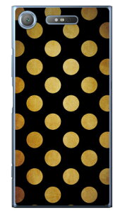 Cf LTD �u���b�N×�S�[���h�R���N�V�����V���[�Y �h�b�g�i��j �i�N���A�j Xperia XZ1 SOV36�ESO-01K�E701SO au�Edocomo�ESoftBank Coverfull xperia xz1 �P�[�X xperia xz1 �J�o�[ xz1 �P�[�X xz1 �J�o�[ �G�N�X�y���Axz