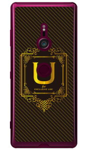 Cf LTD ���O�W���A���[�C�j�V���� U �S�[���h�C�G���[ �i�N���A�j Xperia XZ3 SOV39�ESO-01L�E801SO au�Edocomo�ESoftBank Coverfull xperia xz3 �P�[�X xperia xz3 �J�o�[ xz3 �P�[�X xz3 �J�o�[ �G�N�X�y���Axz3 �P�[�X 