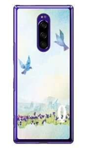 Cf LTD バード イニシャル Q (クリア) Xperia 1 SOV40・SO-03L・802SO・J9110 au・docomo・SoftBank・MVNOスマホ(SIMフリー端末) Coverfull xperia 1 ケース xperia 1 カバー 1 ケース 1 カバー エクスペリア1 ケース