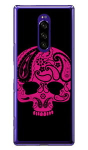 Paisley skull �u���b�N �i�N���A�j design by ROTM Xperia 1 SOV40�ESO-03L�E802SO�EJ9110 au�Edocomo�ESoftBank�EMVNO�X�}�z�iSIM�t���[�[���j SECOND SKIN xperia 1 �P�[�X xperia 1 �J�o�[ 1 �P�[�X 1 �J�o�[ �G�N�X�y���A1 