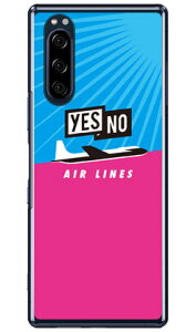 YESNO AIR LINES �T�b�N�X�u���[×�s���N �i�N���A�j Xperia 5 SOV41�ESO-01M�E901SO�EJ9260 au�Edocomo�ESoftBank�EMVNO�X�}�z�iSIM�t���[�[���j YESNO xperia 5 �P�[�X xperia 5 �J�o�[ 5 �P�[�X 5 �J�o�[ �G�N�X�y���A5 