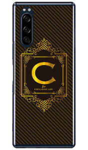 Cf LTD ���O�W���A���[�C�j�V���� C �S�[���h�C�G���[ �i�N���A�j Xperia 5 SOV41�ESO-01M�E901SO�EJ9260 au�Edocomo�ESoftBank�EMVNO�X�}�z�iSIM�t���[�[���j Coverfull xperia 5 �P�[�X xperia 5 �J�o�[ 5 �P�[�X 5 �J