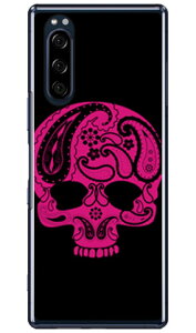 Paisley skull �u���b�N �i�N���A�j design by ROTM Xperia 5 SOV41�ESO-01M�E901SO�EJ9260 au�Edocomo�ESoftBank�EMVNO�X�}�z�iSIM�t���[�[���j SECOND SKIN xperia 5 �P�[�X xperia 5 �J�o�[ 5 �P�[�X 5 �J�o�[ �G�N�X�y���A5 