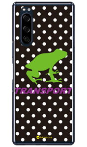 TRANSPORT FROG �u���b�N×�p�[�v�� �i�N���A�j design by Moisture Xperia 5 SOV41�ESO-01M�E901SO�EJ9260 au�Edocomo�ESoftBank�EMVNO�X�}�z�iSIM�t���[�[���j SECOND SKIN xperia 5 �P�[�X xperia 5 �J�o�[ 5 �P�[�X 5 �J�o�[ 
