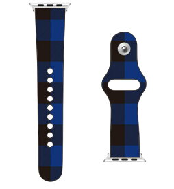 【送料無料】 SECOND SKIN for Apple Watch Buffalo check ブルー design by Moisture / for 38/40/41mm 【SECOND SKIN】applewatch バンド アップルウォッチ バンド applewatch ベルト アップルウォッチ べルト ファッショナブル おしゃれ かわいい 交換ベルト 時計ベルト