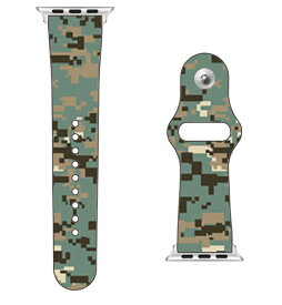 【送料無料】 SECOND SKIN for Apple Watch DIGITAL camouflage グリーン design by Moisture / for 42/44/45mm 【SECOND SKIN】applewatch バンド アップルウォッチ バンド applewatch ベルト アップルウォッチ べルト ファッショナブル おしゃれ かわいい 交換ベルト