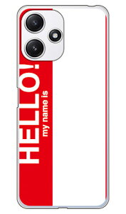 Hello my name is ���b�h Redmi 12 5G XIG03 A401XM (�\�t�gTPU) SECOND SKIN �P�[�X �J�o�[ �X�}�z�P�[�X �������� �ϏՌ� �v�����g �ی� �Ռ��z��