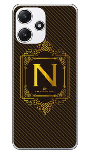 Cf LTD ���O�W���A���[�C�j�V���� N �S�[���h�C�G���[ (�N���A) Redmi 12 5G XIG03 A401XM Coverfull �{�� �ی� �n�[�h�P�[�X �X�}�z�J�o�[�@��������