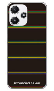 Multi border �u���b�N (�N���A) design by ROTM Redmi 12 5G XIG03 A401XM SECOND SKIN �{�� �ی� �n�[�h�P�[�X �X�}�z�J�o�[�@��������