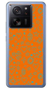 �L���L�� �I�����W×�T�b�N�X�u���[ (�N���A) Xiaomi 13T XIG04 Coverfull �{�� �ی� �n�[�h�P�[�X �X�}�z�J�o�[�@��������