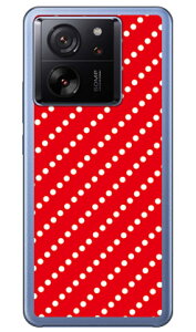 �h�b�g�X�g���C�v ���b�h×�z���C�g (�N���A) Xiaomi 13T XIG04 SECOND SKIN �{�� �ی� �n�[�h�P�[�X �X�}�z�J�o�[�@��������