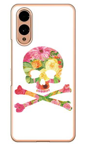 Flower skull �z���C�g (�N���A) design by ROTM arrows We2 F-52E FCG02 A402FC M07 SECOND SKIN �{�� �ی� �n�[�h�P�[�X �X�}�z�J�o�[�@��������