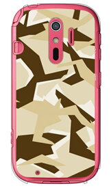 URBAN camouflage サンド （クリア） design by Moisture らくらくスマートフォン4 F-04J docomo SECOND SKIN らくらくスマートフォン4 f-04j ケース らくらくスマートフォン4 f-04j カバー らくらく スマホ4 ケース らくらく 送料無料
