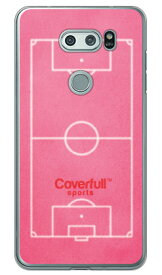 サッカーコート ピンク（クリア） V30+ L-01K・JOJO L-02K・isai V30+ LGV35 docomo・au Coverfull v30+ ケース v30+ カバー V30 ジョジョ イサイ l-01k l-02k lgv35 ケース V30 ジョジョ イサイ l-01k l-02k lgv35 カバー l-01k l-02k 送料無料